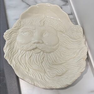Mikasa "Holiday Elegance" Santa face cookie serving plate vintage
